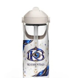 IK3 Essentials Indigo Blue 25 oz flip straw water bottle